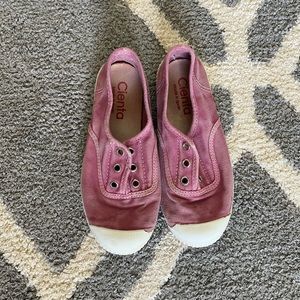 Rose Cienta Canvas Slip On Sneakers